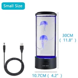 LED Jellyfish Lamp Ambient Night Light Remote Control Color Changing Decorative Lights Aquarium Birthday Gift For Children USB
