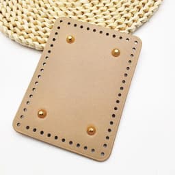 Rectangle Shaped PU Bag Bottom For Knitted Bag Crochet Bag Durable Bag Bottom With Rivet Bag Accessorie