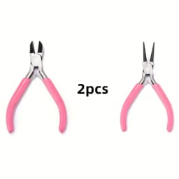 1set Senior Jewelry Making Tool Set, Includes Round Nose, Pointed Nose, and Wire Cutters, Non-Serrated Pliers for Beginners