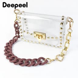 2/5Pcs Deepeel 18cm Metal Chain Bag Shoulder Strap Extension Chains Handles D Ring Adjust Lobster Buckles DIY Hardware Accessory