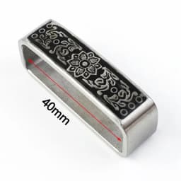 Deepeel 40mm Belt Loop Brushed Metal Solid Stainless Steel Strap 3.7-3.9cm Belts DIY Leather Craft Hardware Jeans Accessories