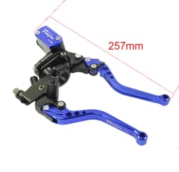 Fireyouracing Drum Brake Cable Clutch Line Master Cylinder Brake Lever Set Universal Red Green Blue for Yamaha Suzuki 22mm