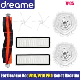 For Dreame Bot W10 W10Pro Vacuum Cleaner Accessories, Main Side Brush, HEPA Filter, Mop Cloth Spare Parts