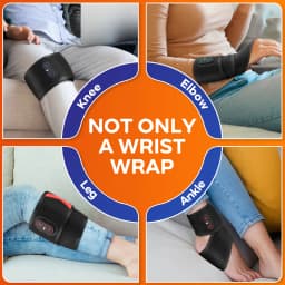 Electric Heating Wrist Guard 3 Levels Hot Compress Massage Wrist Brace Ankle Wrap Hand Foot Protector Rechargeable Wristband