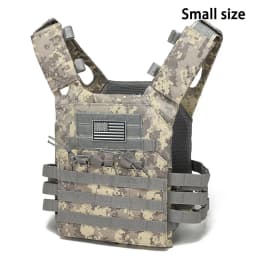 MOLLE outdoor training vest (including US flag emblem) with convenient expansion, lightweight and multifunctional JPC vest