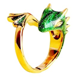 Jisensp Gothic Punk Dragon Ring Men Retro Viking Animal Adjustable Finger Rings for Women Personality Magical Cool Jewelry Gifts