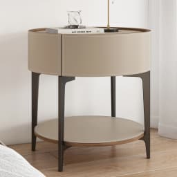 Unique Design Bedside Table Modern Aesthetic Italian Luxury Style Nightstands Drawers Storage Mesita De Noche Bedroom Furniture
