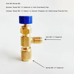 2/1PCS Air Conditioner Plus Safety Liquid Valve R410 Refrigerant Vacuum Maintenance Switch Charging Safety Adaptor R22 Detection
