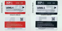 High Quantity Text Clear Letters Printed PVC SCP Hard Card Patches,top Hardboard,hardcard 8.5*5.5CM WF23461