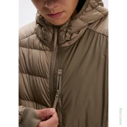 Unisex Camping Hooded 90% White Duck Down Jacket with 3M Fluorine-Free Water-Repellent, Lightweight for Outdoor & Casual Wear