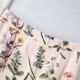 Birdtree Summer Elegant 100% Real Silk Skirt High Waist A-line Vintage Ink Print Invisible Zipper Long Skirts Women B36553QM