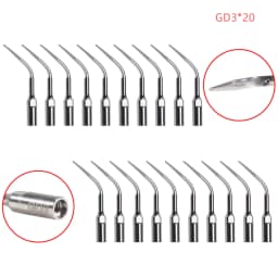 20 PCS Multifunction Dental Ultrasonic Scaling Endo Tips Fit DTE SATELEC Handpiece