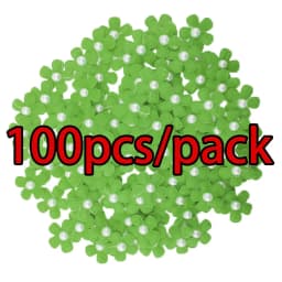(100 Pcs/pack) 25mm Mixed Color Pearl Petals Costume Decoration Handmade Diy Crafts Girl Headdress Dress Up Artificial Flower
