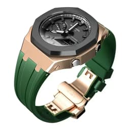 Mod Kit For Casioak GMAS2100 Stainless Steel metal Case Rubber Strap for Mod Kit GMA-S2100 4thGen Replacement shoc K Accessories