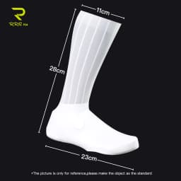Rrskit Cycling Aerodynamic Shoe Covers Lightweight Elastic PU Windproof Waterproof Bicycle Woven Pneumatic Shoe Covers