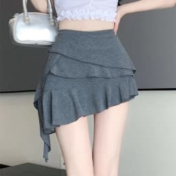 Autumn New Solid Irregular Women All-match High Street Fashionable Personalized Tight Sexy Hot Cool Tassel Pencil Skirt
