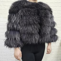2026 Real Fox Fur Coat Women Winter Warm Luxury Natural Raccoon Fur Jacket Detachable Sleeves Female Vest Furry Coats