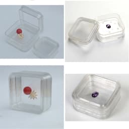 Practical Elasticity Membrane Jewelry Storage Box Transparent 3D Floating Frame Box Display Holder Storage Medallions