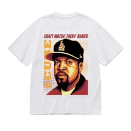 Retro 90s Ice Cube LA West Coast Rapper Graphic Shirt Men Women Y2K Vintage Style Casual Cotton Top