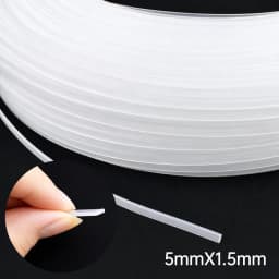 5Meters Meetee Clear Plastic Corset Ribbon Webbing Boning Bra Side Tape Wedding Dress Support Sewing Clothing DIY Accessories