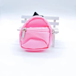 1 Piece Double-Shoulder Zipper Small Coin Purse Keychain Mini Backpack Pendant