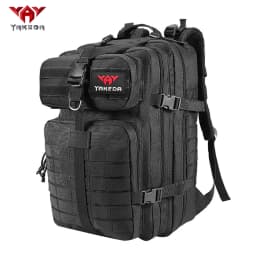 YAKEDA Lightweight Outdoor Mountaineering Backpack 45L Large Capacity Camouflage Bag Load Reducing Air Cushion Strap