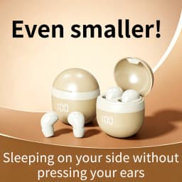 Small Wireless Bluetooth Headphones, Side Sleeping Not Pressing Ear And Sports Invisible In Ear Noise Cancelling Earphones, Low Latency, Long Battery Life HiFi Bass 6D Sound Effect Sleep Earbuds For Android IOS, Surprise Birthday Gift