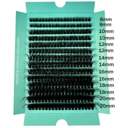 160D 8-20mm 5D Fluffy Thick Soft Individual DIY Clusters Eyelash Extension D Curl 280pcs Natural Segmented Eyelash Makeup Tools
