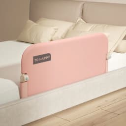 Portable Baby Bed Rail Lightweight Foldable Guardrail with Extra Anti-Gap Bar Universal Fit for Travel Cribs & Twin/Full Beds