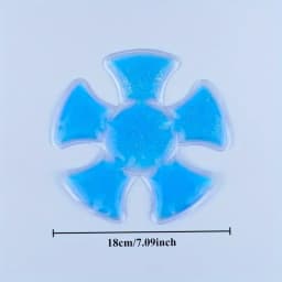 Blue PVC Gel Ice Pack - Adjustable Cooling Pad for Helmets & Hats | Reusable Cold Compress Travel Portable Outdoor Accessory