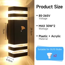 Body Motion Sensor Wall Light Waterproof Sconce Up Down Glowing Lamps Outdoor LED Wall Garden Yard Induction Corridor Wall Lamp