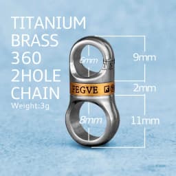 Luxury Titanium Car Key Chain Men Keychain Lightweight EDC Spin Key Ring Holder Buckle Male Father's Day Gift Jewelry Wholesale