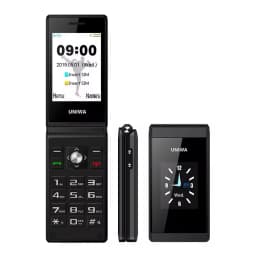 UNIWA X28 Old Man Flip Mobile Phone GSM Senior Big Push Button Flip Phone Dual Sim FM Radio Russian Hebrew Keyboard Cellphone