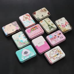 1 Pcs Cute Metal Box Candle Jars Aluminum Tin Jar for Balm Nail Cosmetic Jewelry Storage Container Refillable Bottles Tea Cans