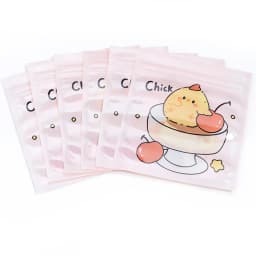 20pcs/lot 10X11cm Cute Ziplock Bag Multiolor Plastic Candy Snack Pouches Cartoon Pattern Reusable Jewelry Gifts Packaging Bags