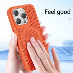 Cooling Heat Dissipation Magnetic Phone Case For iPhone 18 17 16 15 14 13 12 11 Pro Max Breathable Hard Back Cover For Magsafe