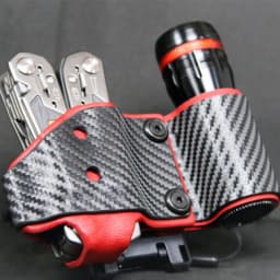 1 PCS Carbon Fibre Matte Twill KYDEX Sheet for DIY Lightweight & Durable Knife Sheath & Holster Making, 10 Sizes Available