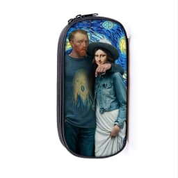 Van Gogh SunflowerThe Starry Night Paint Pencil Case Women Classic Oil Painting Stationary Bags Pencil Box School Supplies