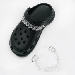 Single piece chain shoes charms plastic pearl Macaron Accessories for clogs shoe Decorations man kids gifts