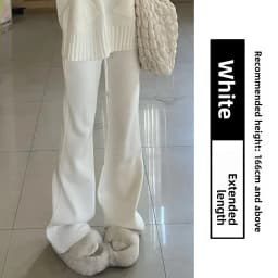 Pink High Waist Fleece Lined Flared Casual Pants Women's Autumn 2026 New Style Sporty Loose Fit Trousers Ladies Premium Casua...