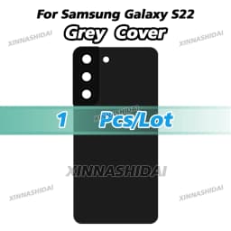 Battery Back Cover for Samsung Galaxy S22 SM-S901B with Camera Lens Cover Phone Rear Housing Case Replacement