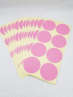 120pcs 50mm /2" Round Blank Silver Gold Company Stamp Seal Hademade Colours Label Sticker