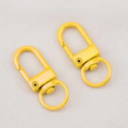 10pcs Electroplating Illusion Color Snap Lobster Clasp Hooks For DIY Colorful Trinkets Making Rotating Pet Keychains Bag Keyring