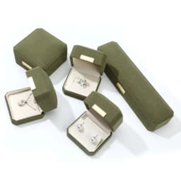 Wholesale Luxury Jewelry Gift Packaging Box Classic Design Octagon Microfiber Ring Earrings Jewelry Box
