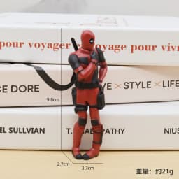 Figura de Acción de Anime Deadpool, Decoración Interior de Coche, Juguete Colgante, Accesorios para Coche, Modelo de Mini Muñec