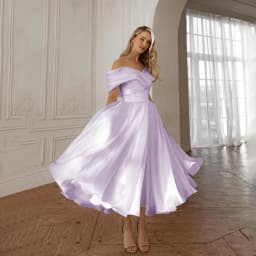 Off Shoulder Midi Wedding Dresses A-Line Ankle Length Ivory Bridal Shower Party Gowns Customized свадебное платье