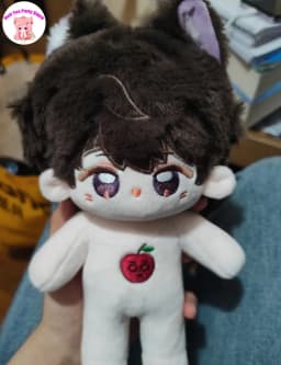 20cm Original Love and Deepspace Caleb Sylus Zayne Rafayel Xavier Kawaii Animal Ear Plush Doll Body Dress Up Clothes Plushies