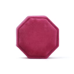 Velvet Ring Box Round Octagonal Ring Box Manufacturers Wholesale Box Proposal Three Rings Box Can Print Logo