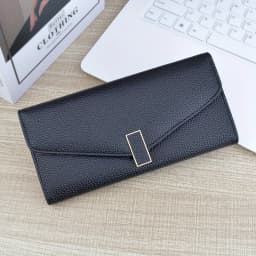 Classic Solid Color Long Wallet, Trendy Women's Credit Card Holder, Simple Coin Purse