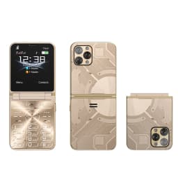 SERVO Flilo9 3G WCDMA Flip Mobile Phone Speed Dial Call Recording Blacklist FM Radio Button Flip Cellular Phone Dual SIM Standby